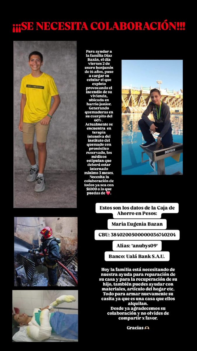 <a href="/perfilcordoba/">Perfil Córdoba</a> <a href="/andyferreyra/">Andy Ferreyra</a> Su familia necesita colaboración!