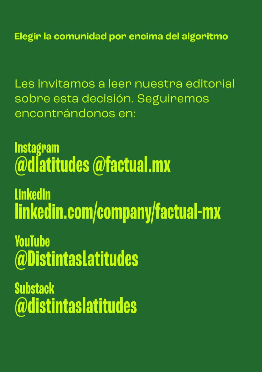 Distintas Latitudes tweet media