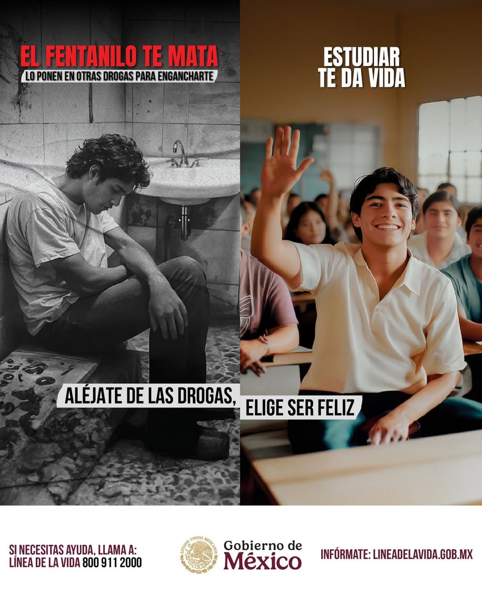CEAADIC_Chih's tweet image. Prevenir el uso de sustancias psicoactivas, como el fentanilo, también significa apostar por el estudio y el conocimiento.
El estudio da vida: abre oportunidades, fortalece la autoestima, impulsa proyectos personales y crea metas a futuro. 
#CONASAMA
#SaludMental