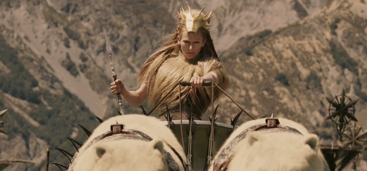 kingofbrethren's tweet image. can we talk about tilda swinton as the white witch for a minute because she ate this so bad