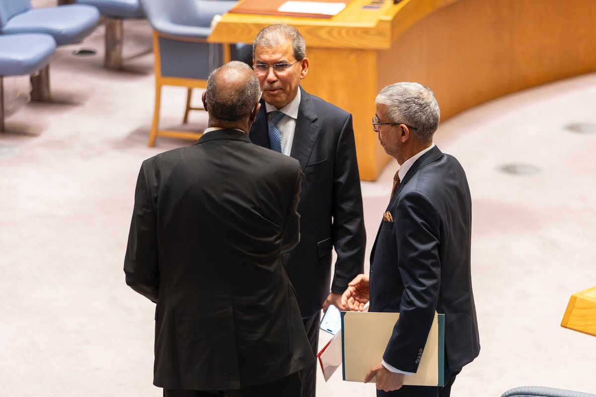 SomaliaatUN's tweet photo. In #UNSC meeting on the situation in Yemen, Amb. Osman on behalf the #A3 welcomed the Riyadh process &amp; noted the STC announcement of its disbandment. They observed recent de-escalation, including shifts in territorial control, contributing to improved stability in parts of Aden https://t.co/80NbnBzpQ3