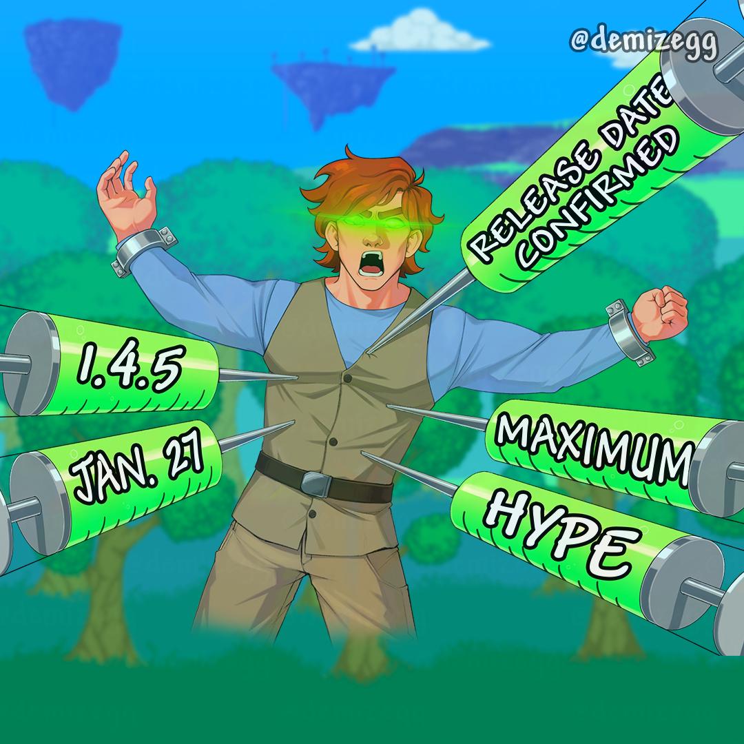 rTerraria's tweet image. TERRARIA 1.4.5 JAN 27 redd.it/1qcz0zg
