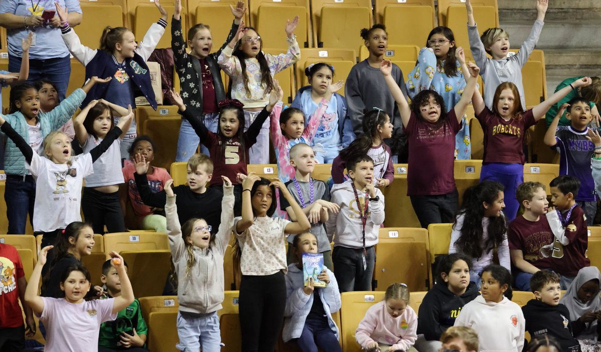 SanMarcosCISD's tweet image. Every #SMCISD 3rd–5th grader attended a DI Women’s Basketball game today through our annual TXST Kids Game! The experience inspired future goals &amp;amp; showcased college opportunities. Huge thanks to TXST Athletics, our transportation team, staff, and TXST Police for making it happen!