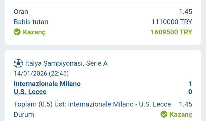 BABASAKALINIZ GELDİ VE KOCAMAN BİR
ZIIIIINNNNNKKKKKKKKKKKK🔥🏆🔥🏆

YARINA KADAR ETKİLEŞİM VERENLER ARASINDAN SEÇER ÖDÜLLERİ YOLLARIZ.