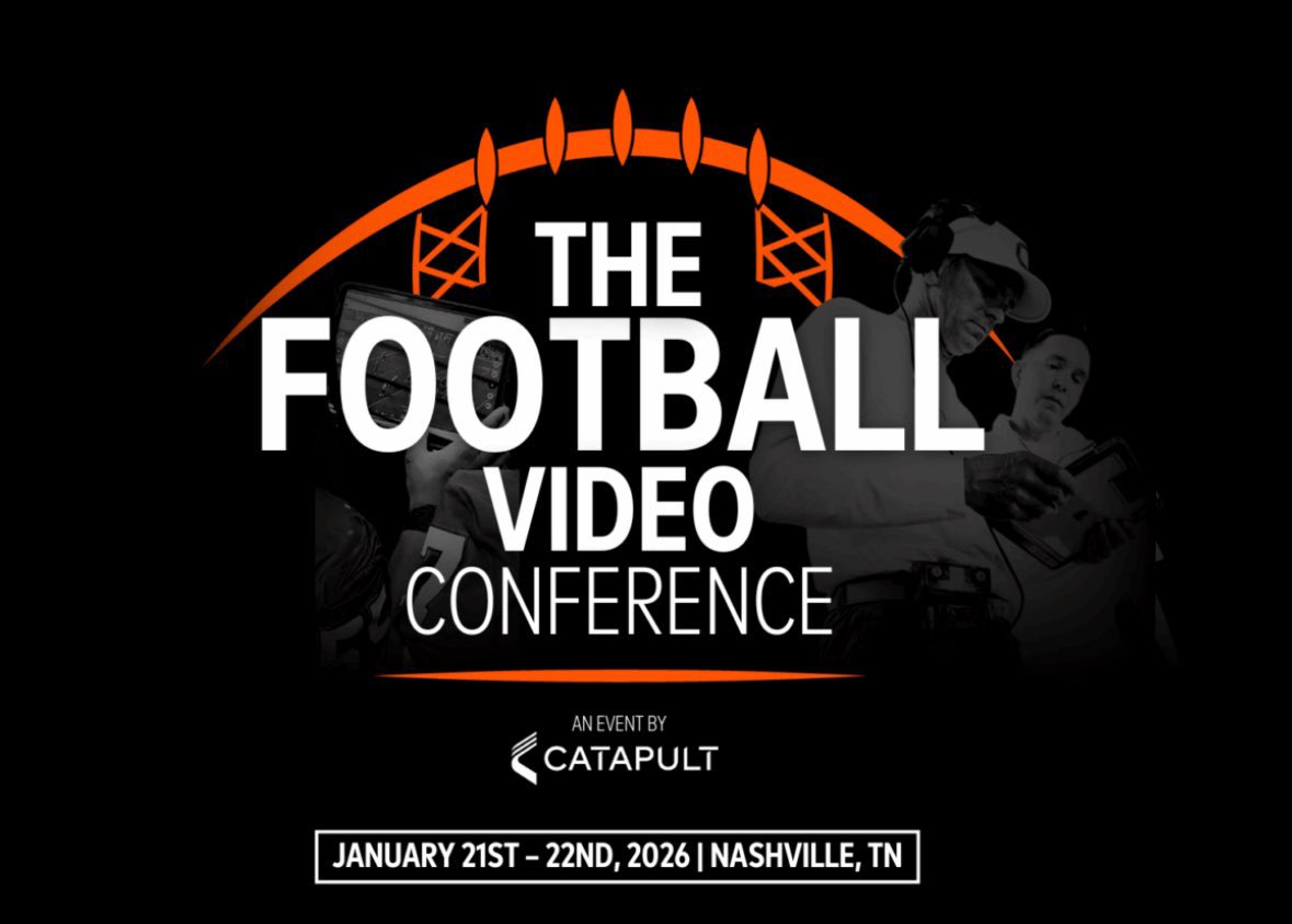 A week from today, 4 members of the Video Team will head to Nashville for The Football Video Conference! Stay tuned next week for lots of content!