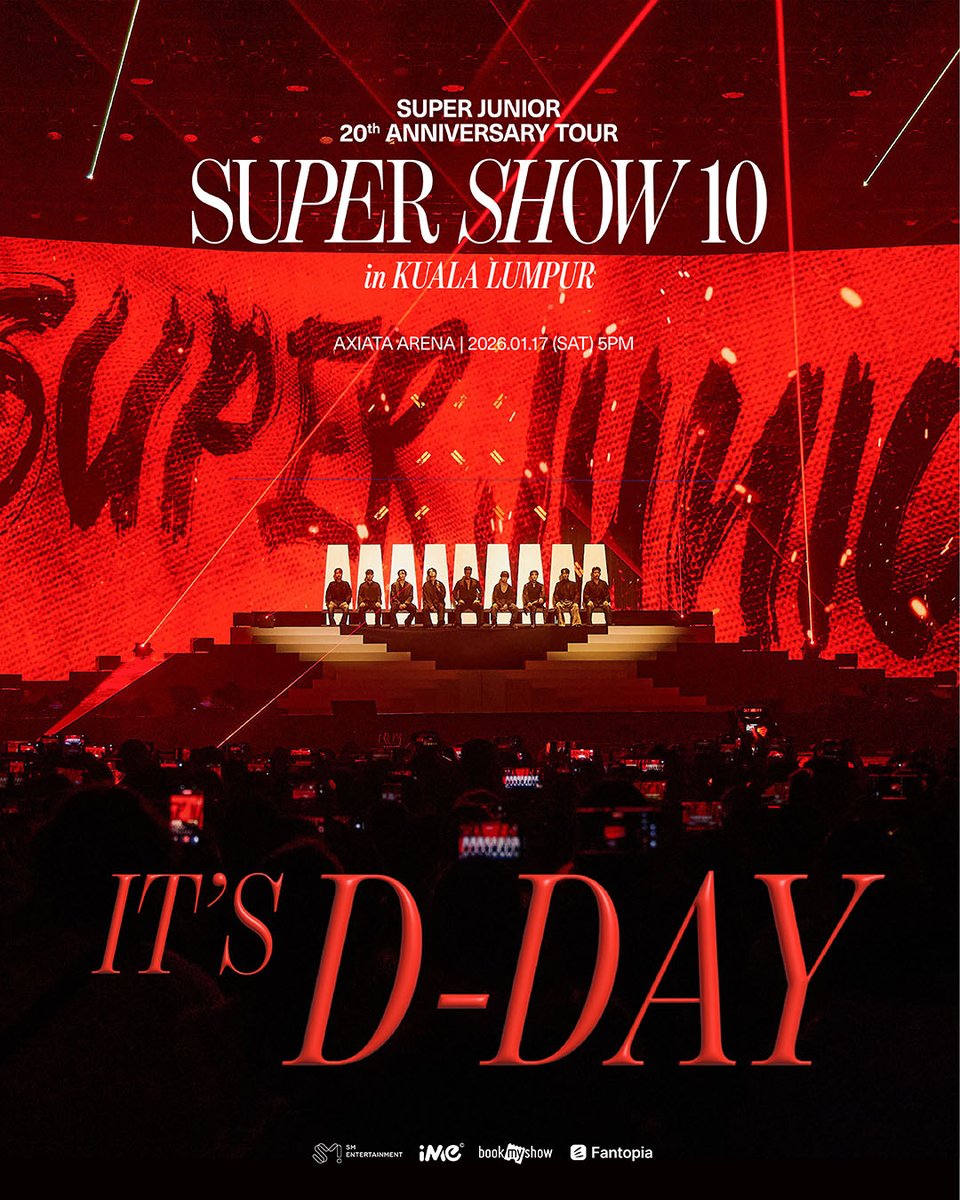 𝗦𝗨𝗣𝗘𝗥 𝗝𝗨𝗡𝗜𝗢𝗥 𝟮𝟬𝘁𝗵 𝗔𝗻𝗻𝗶𝘃𝗲𝗿𝘀𝗮𝗿𝘆 𝗧𝗢𝗨𝗥 <𝗦𝗨𝗣𝗘𝗥 𝗦𝗛𝗢𝗪 𝟭𝟬> 𝗶𝗻 𝗞𝗨𝗔𝗟𝗔 𝗟𝗨𝗠𝗣𝗨𝗥

20 years with SUPER JUNIOR, 20 years with E.L.F. ♡

IT’S D-DAY! Let’s celebrate this special anniversary together and create new memories tonight 💙✨