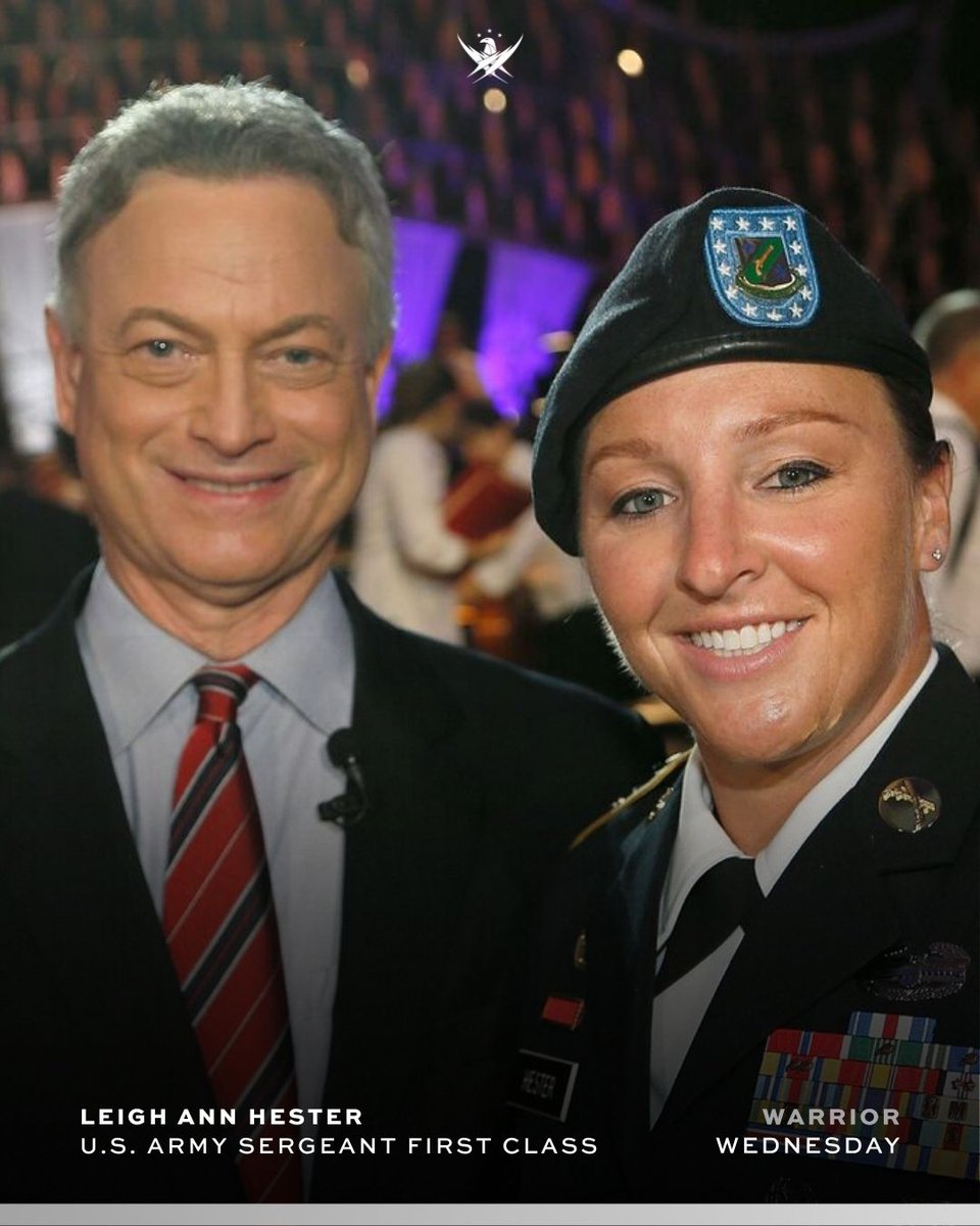 GarySiniseFound's tweet image. This #WarriorWednesday we recognize SFC Leigh Ann Hester, one of the few women ever recognized for valor in close-quarters combat. In 2005, while deployed to Iraq with the Kentucky Army National Guard, then SGT Hester led her team during an ambush near Baghdad, maneuvering under…