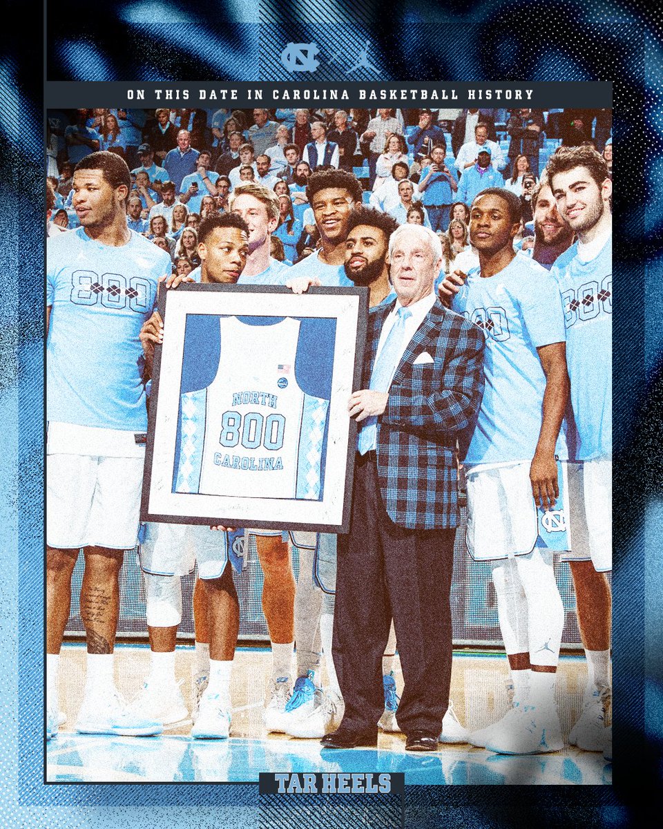 On this date nine years ago (1/16/17), Carolina beat Syracuse for the 800th win in Roy Williams’ coaching career.

He reached 800 in fewer seasons than any coach in NCAA history.

#GoHeels