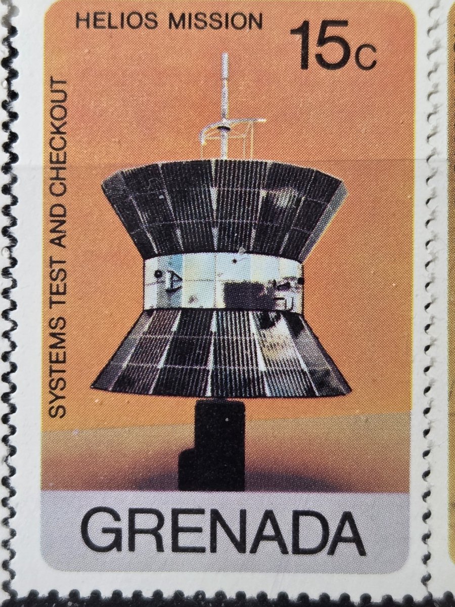 otd 1976年1月15日、太陽探査機ヘリオス2号打ち上げ。 #宇宙切手