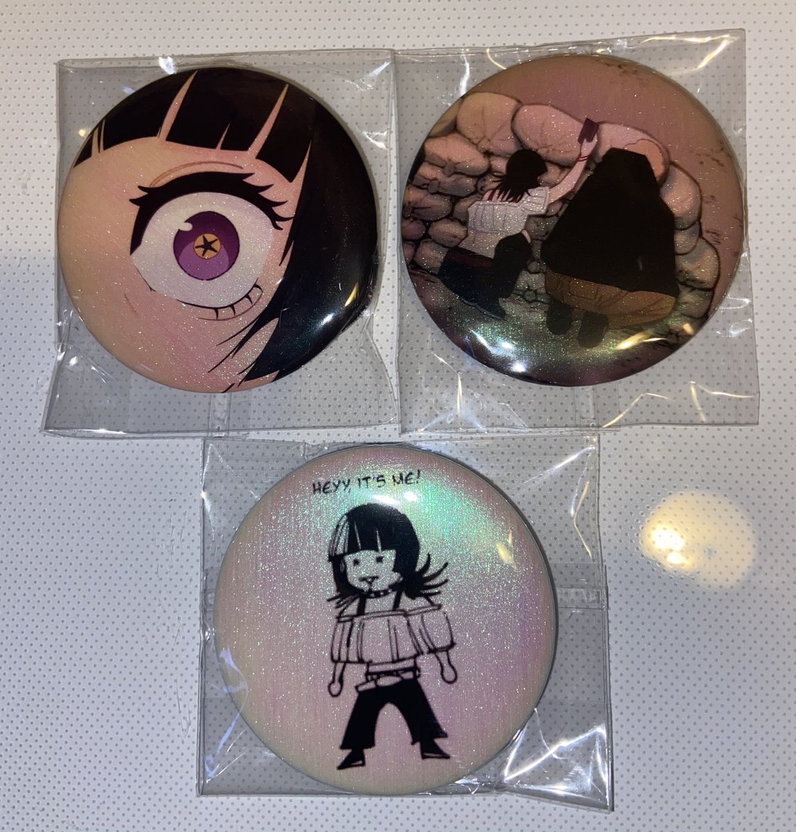 Kirara and Hakari button pins !! #呪術廻戦