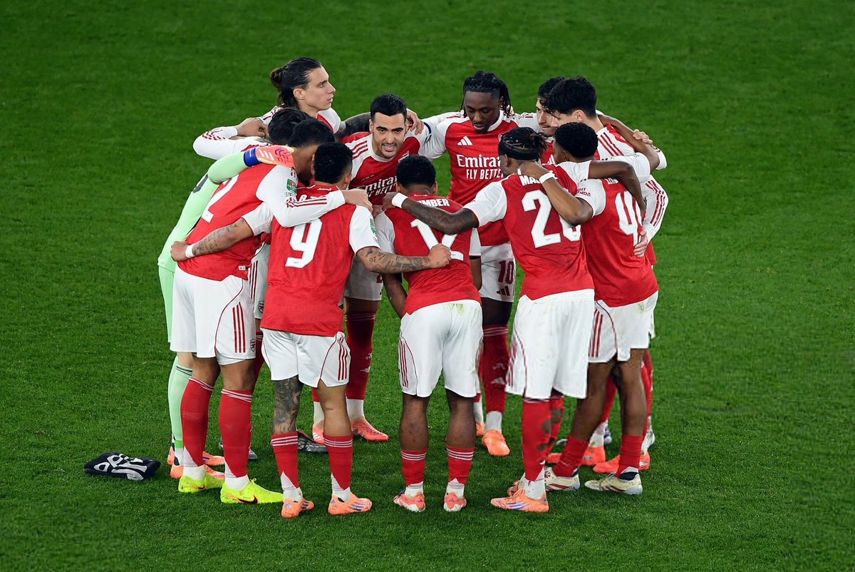 HandofArsenal's tweet image. Take the win. Gave away two cheap goals but we head into the second leg at home with a lead. Sensational goal by Zubimendi. More minutes for Kai. Our squad is shaping up for the business end of the season.

Semi-Finals are about winning! 50% done.