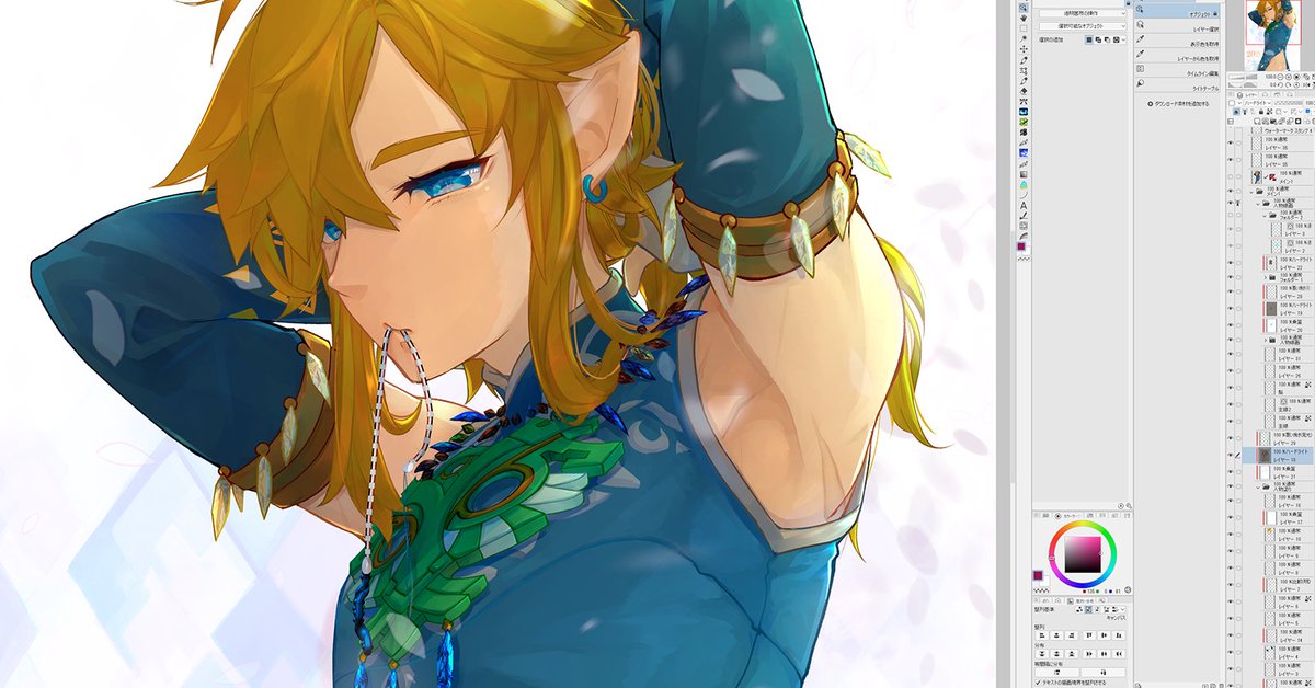 初めてハードライトレイヤー塗りをしてみたんですが、実際やってみて実にンォオ…!ってなったので活用していきたいと思います(∩'∀`)∩ 