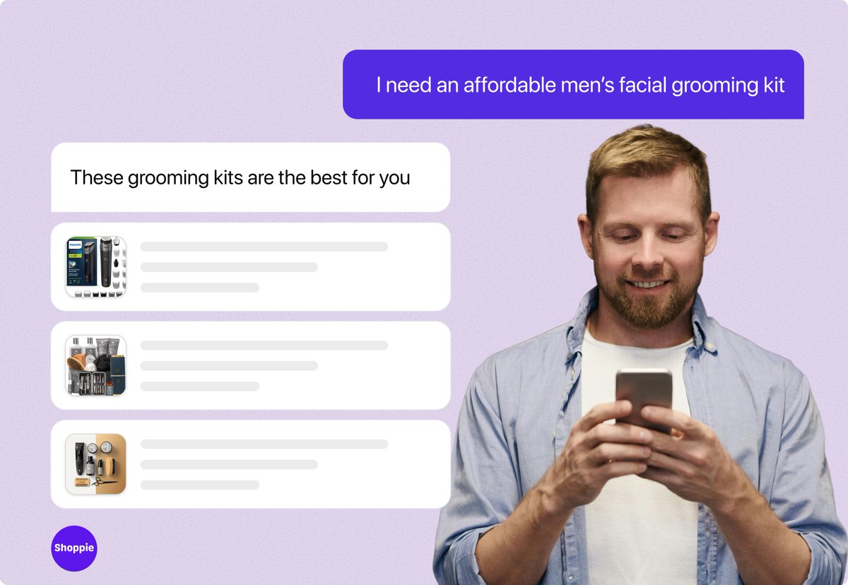 ShoppieMerchnts's tweet image. From on-site product discovery to checkout, @ShoppieGPT  is a conversational companion that drives online sales.

Recommend the perfect product to your customers every-time 🚀