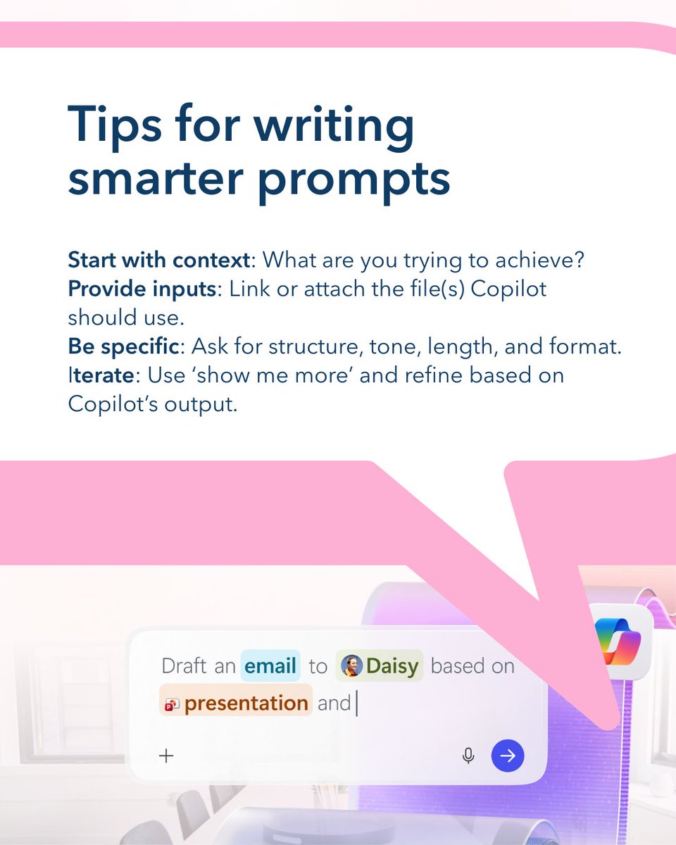 Meet Microsoft Copilot, your AI assistant built into the tools you use every day. 
Learn how it speeds up analysis in Excel, improves writing in Word, and turns ideas into slides in PowerPoint.
 
Try Copilot with ALIANDO and discover the difference. 🚀

Start Today: