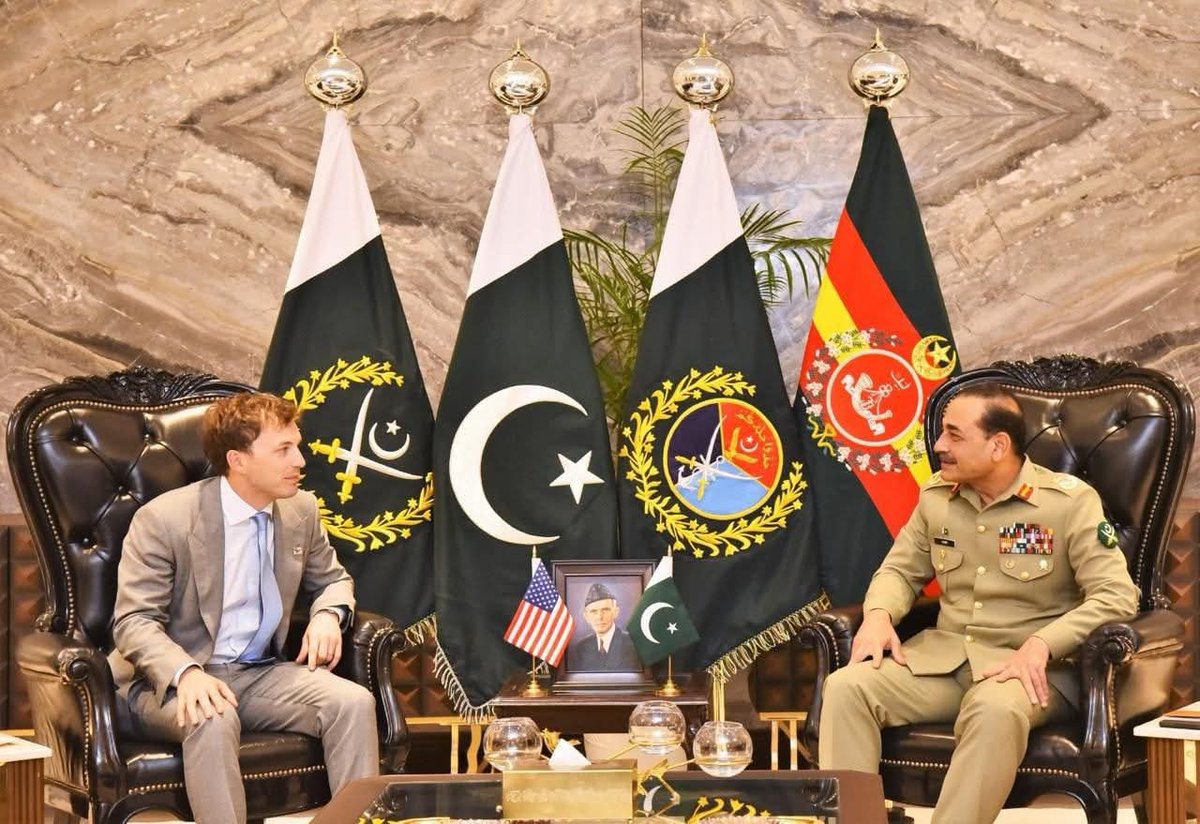 A delegation of World Liberty Financial USA led by Mr. Zachary Witkoff,  Chief Executive Officer of a leading global Fintech firm, called on Field  Marshal Syed Asim Munir, NI (M), HJ, COAS