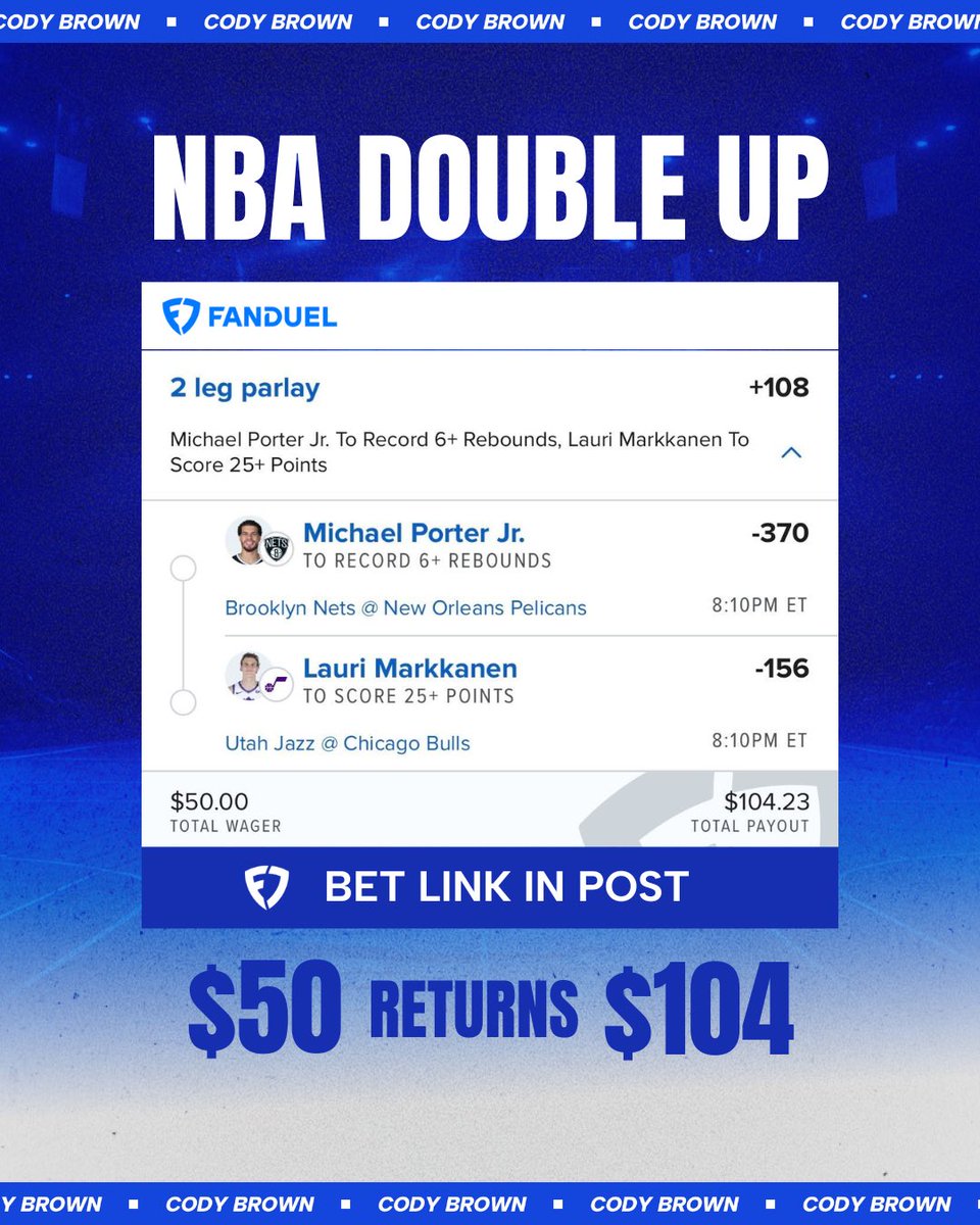 Cody Brown Bets tweet media