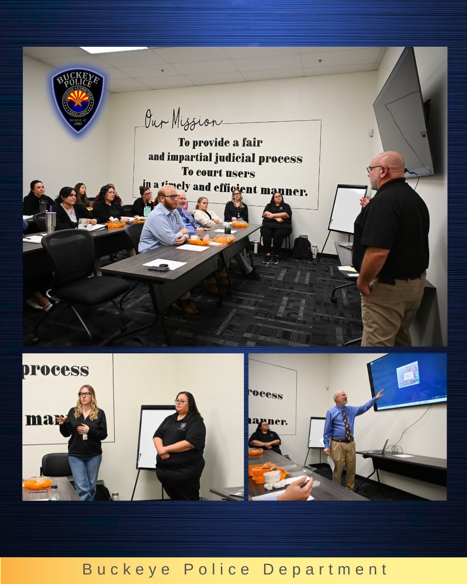 BPD Municipal Security and Dispatchers recently provided training to city court staff on how to react and report threats from suspicious packages to active shooters. Thank you Judge Burkholder for facilitating this to ensure safety for everyone who works and visits the court.
