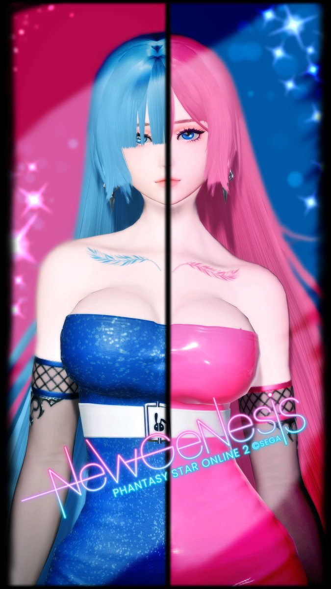 💙🩷💙Pick a side🩷💙🩷
#ma7ロゴ #PSO2NGS_SS #PSO2NGS