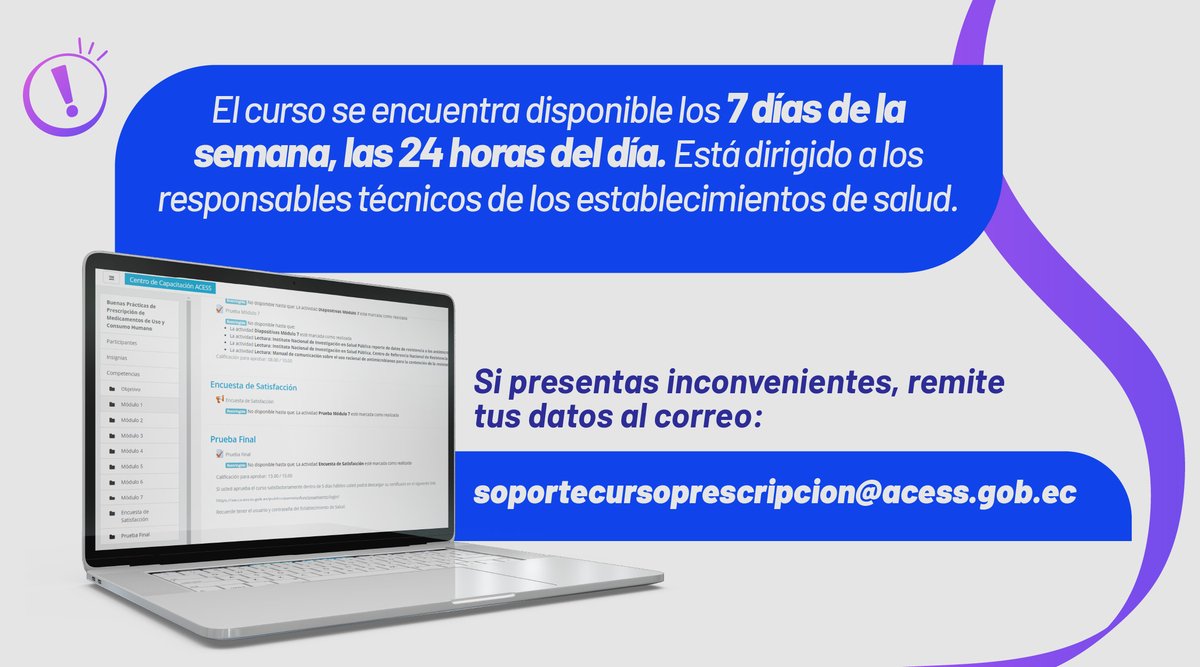 Acess_Ec's tweet photo. 💻Todo lo que necesitas conocer sobre el “Curso de Buenas Prácticas de Prescripción de Medicamentos de Uso y Consumo Humano” 💊 y su renovación lo encuentras en nuestro sitio web ▶️ https://t.co/3TIRtbaMp7
Si tienes dudas este es el espacio perfecto para resolverlas.
#SomosACESS https://t.co/8oycSBQ0qR