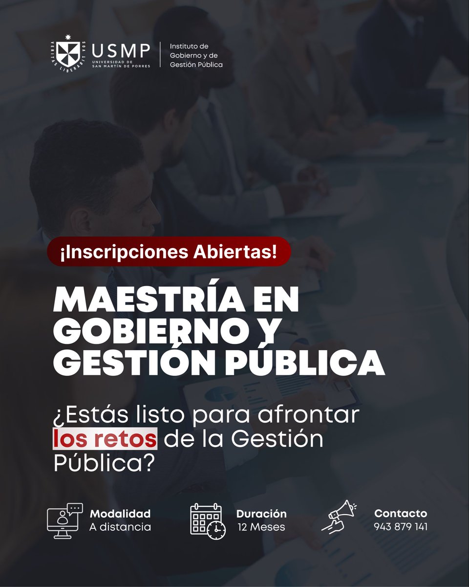 Instituto de Gobierno y de Gestión Pública USMP tweet media