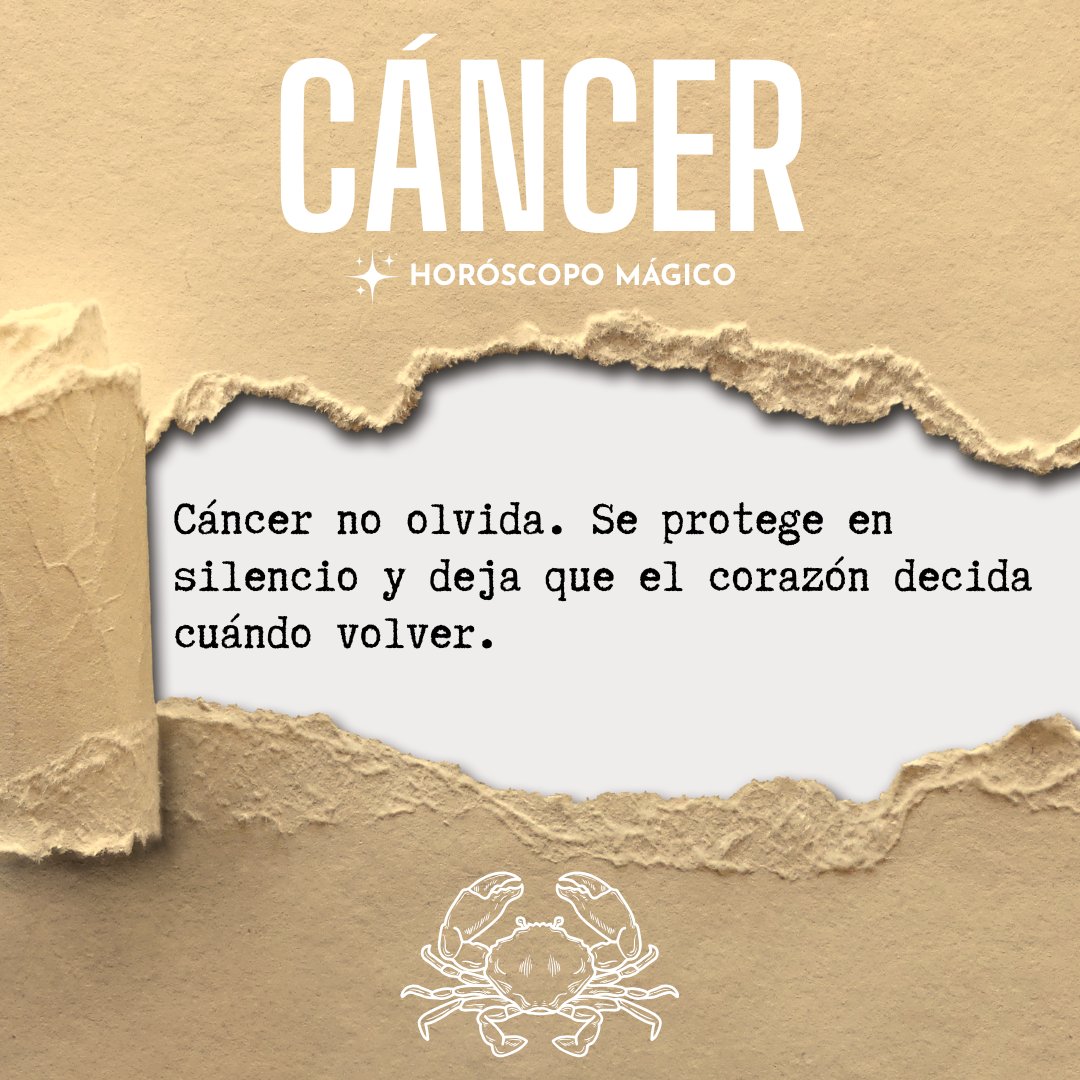 Cáncer Horóscopo Mágico 🔮 tweet media