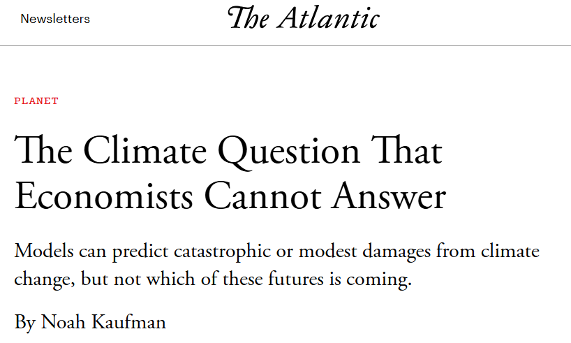 Most economists disagree with extreme voices on debates about climate risks, and yet we keep providing fuel to both sides. This article tries to explain why (link to follow).