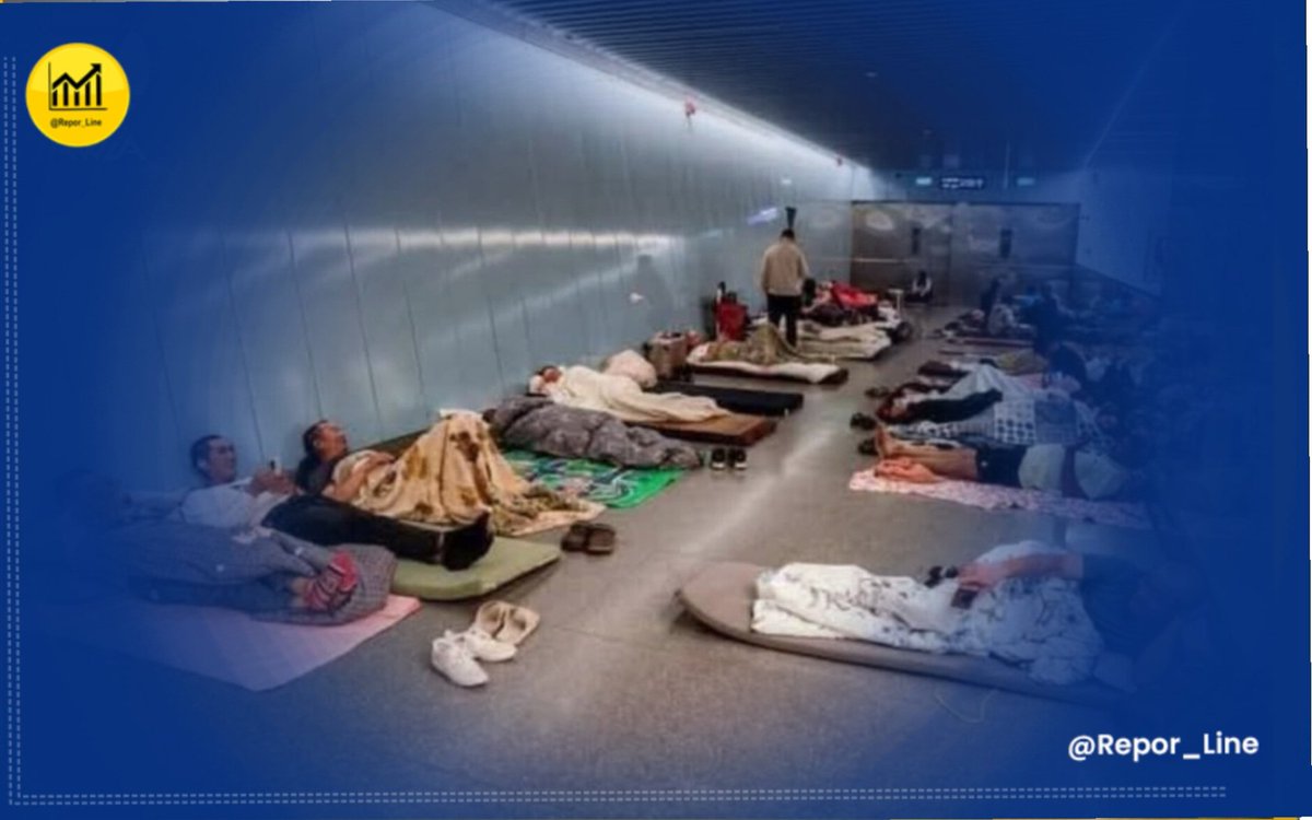 Repor_Line's tweet image. #BreakingNews 🚨
Israeli media have reported that, as a precaution against possible Iranian attacks, Israel has activated underground shelters for its citizens.
Immediately, the majority of Israelis have taken refuge in these underground shelters to spend the night.
During the…