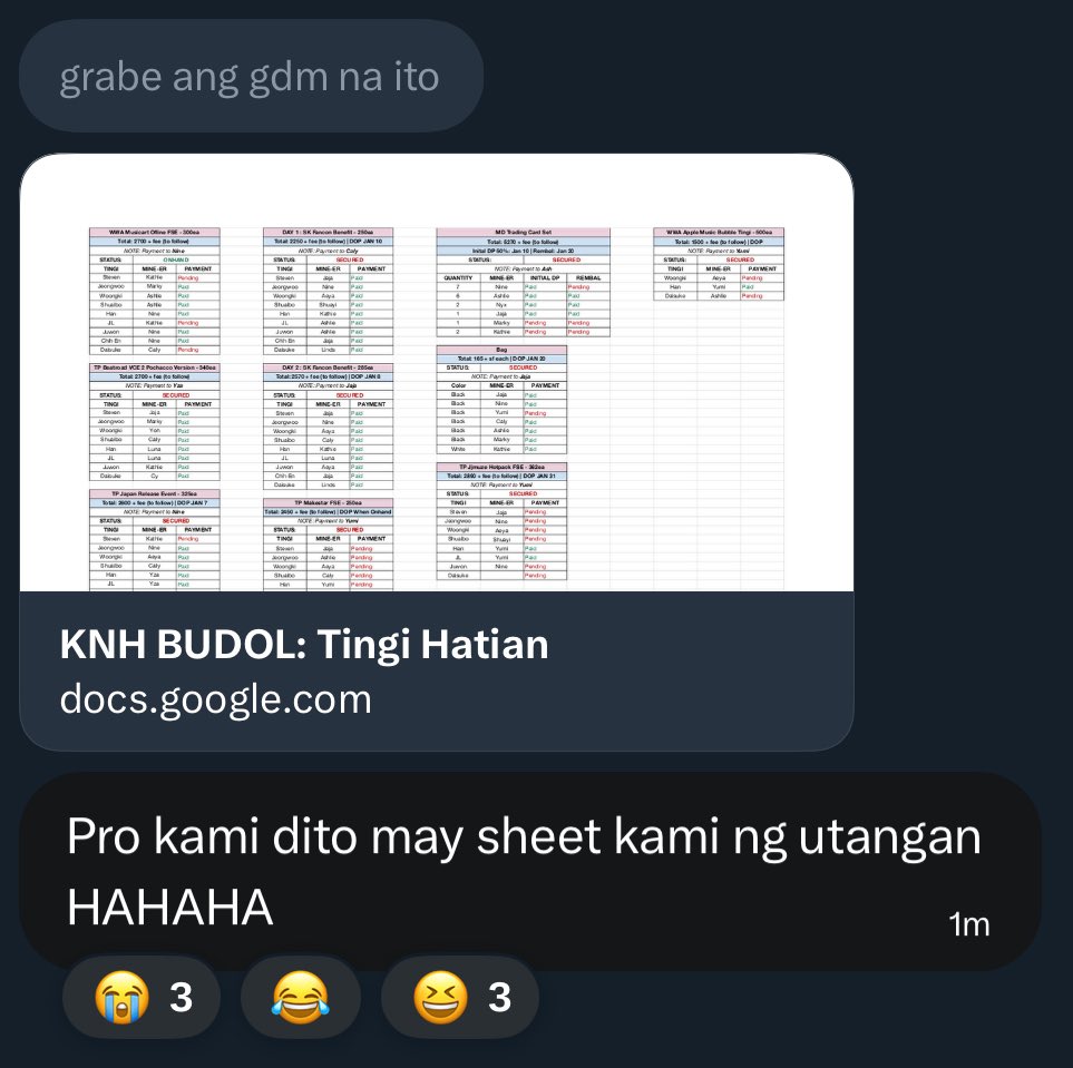 LF #Daisuke takers for PC set hatians 🥹🙏