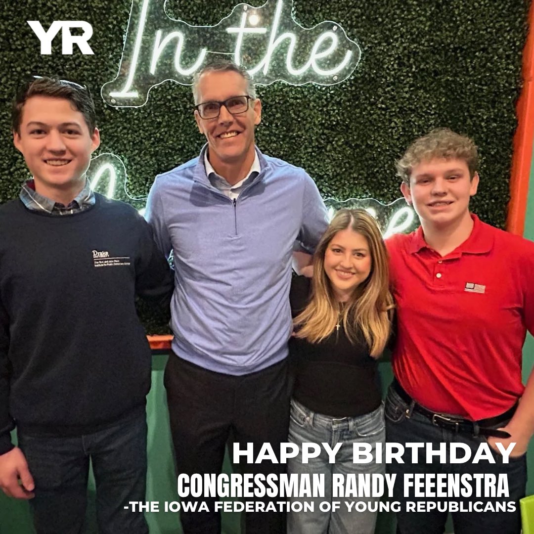 Happy birthday Congressman <a href="/RandyFeenstra/">Randy Feenstra</a>! 🎉