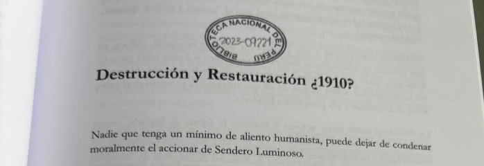 La primera oración: