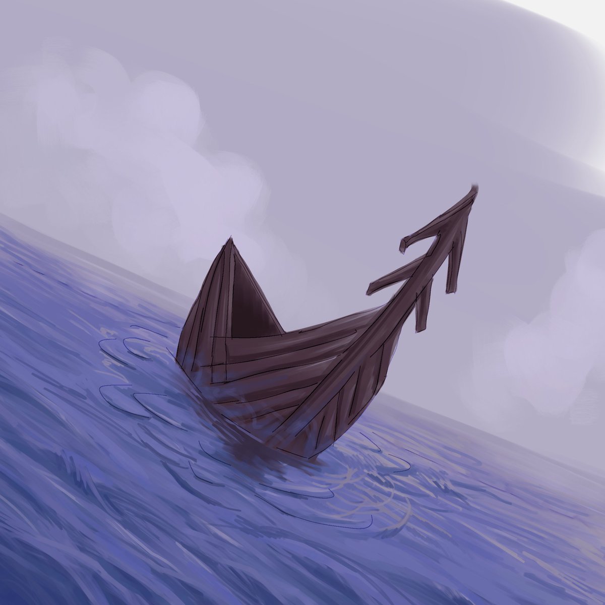 thyalluringone's tweet image. Yooo, I painted this boat.🛶 I like how it turned out. Been going through my own personal conflict with the religious tendencies that were put onto me and my "expressive art," It got pretty bad and I deleted all my art. this X page is the only place with my pieces available now🤷‍♂️