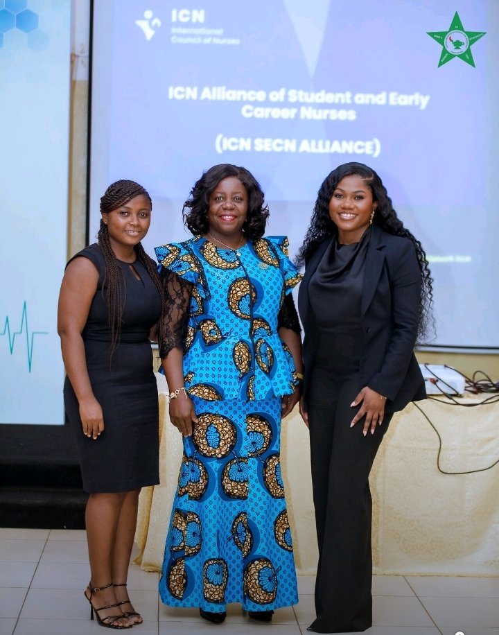 ughanmsaa's tweet photo. The UGHANMSA Executives proudly participated in an International Council of Nurses (ICN) programme focused on empowering student nurses and early-career professionals across Africa.
Under the theme “The Future of Nursing in Africa: Voices of Students and Early Career Nurses,” https://t.co/4NlwuvUVpG