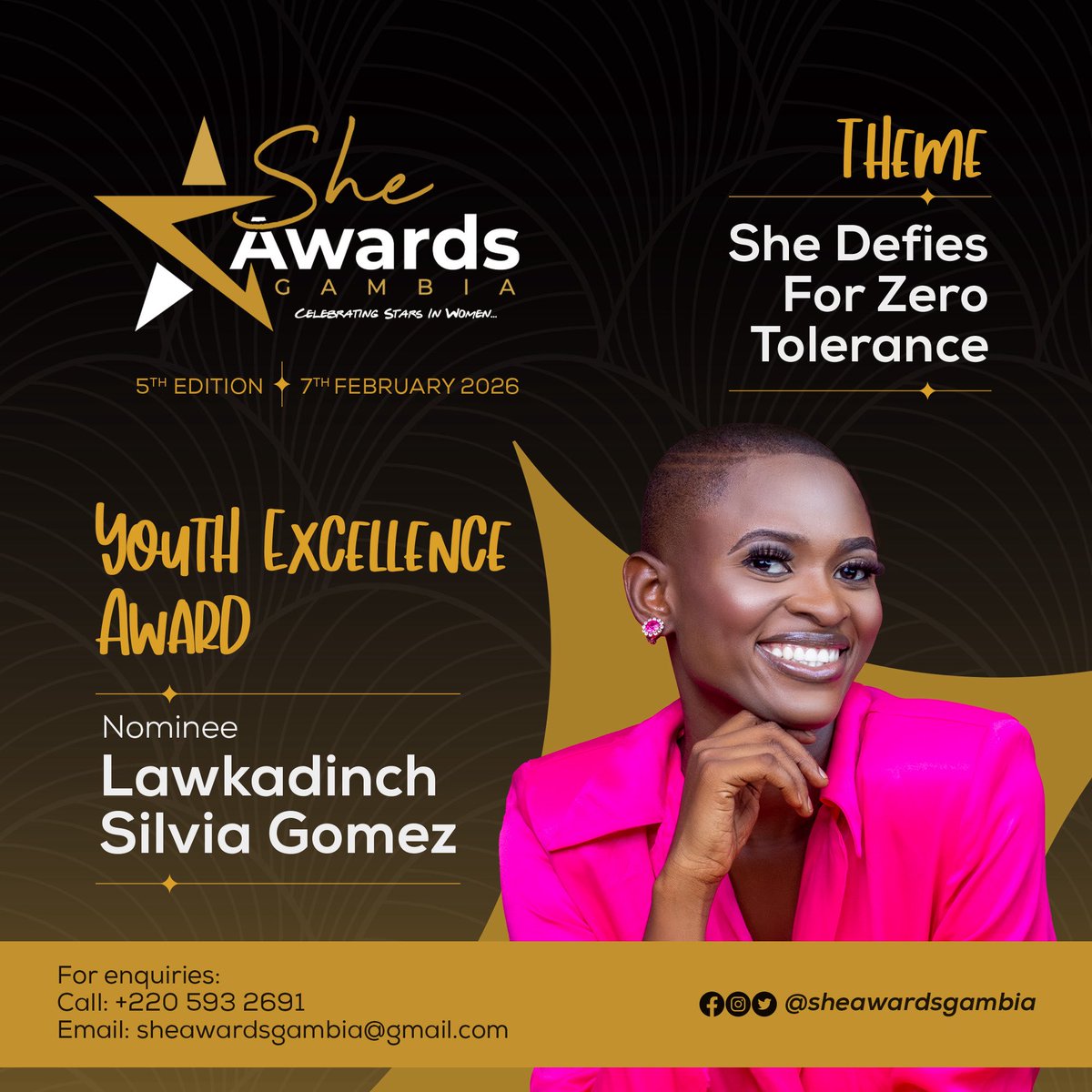 Excellence knows no age. 🌟
We’re excited to unveil the Youth Excellence Award nominees, recognizing young people whose leadership and passion, are shaping tomorrow, today.

Click the link 👉 Tikketx.com or visit Buy Parfum at Kairaba Avenue to grab your tickets.