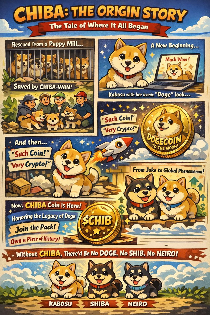 DiamondHandsInc's tweet photo. You Can tell a great story by Words or you Can just drop one comic that explains possibly the most beautiful narrative in crypto: This is Chib, the Origin Story.

“The Tale of Where it All Began”

Chiba Wan saved meme culture 🤯🤯

$chib $doge $neiro $cocoro $eth $npc $pepe https://t.co/lNrCX9C9Sn