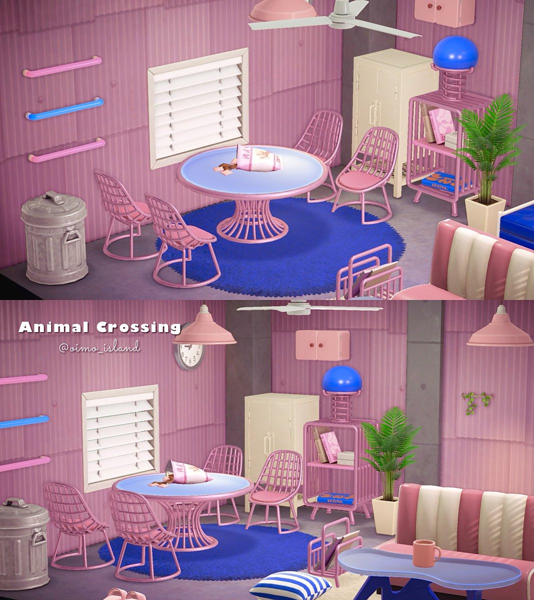 oimo_island's tweet image. 🩷💙

新しい家具可愛すぎる。。。ㅠ ̫ㅠ

ホテルということは忘れ（？）とりあえず苦手な部屋クリを頑張ります。。。

#ACNH #AnimalCrossing #あつ森
#あつまれどうぶつの森 #あつ森写真部
#あつ森アプデ