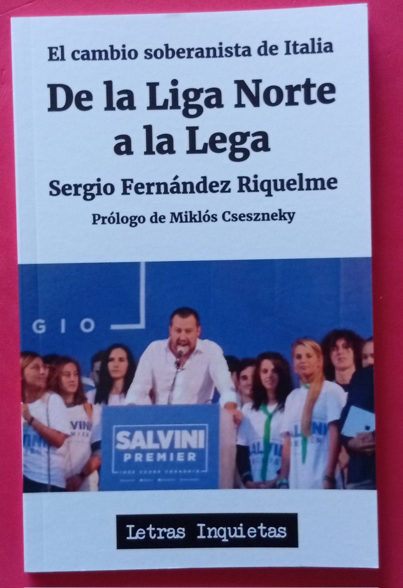 monpaslibros's tweet image. 📚 Título: De la Liga Norte a la Lega

📝 Autor: Sergio Fernández Riquelme 

📌 Editorial: Letras Inquietas 

🔎 Estado: Nuevo

🛒 Precio: 6,00 euros

✅ Disponible en nuestro perfil de Wallapop

✉️ Escríbenos por MD

📦 Envíos a toda España