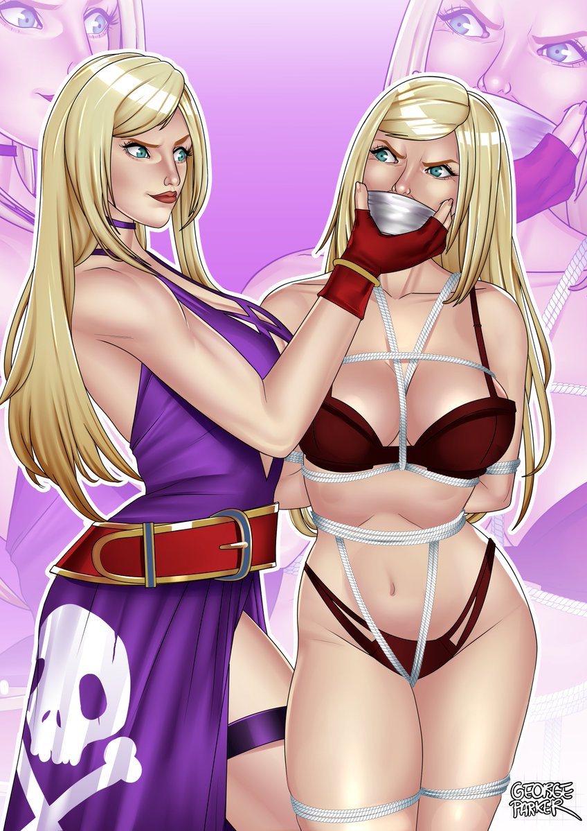 GeorgeParkerArt's tweet photo. First #comission of the year goes to
BS:reddumpster! B. Jenet met her dopplegänger in this lovely #shibary #bondage piece. Thanks for the trust.
.
#art #comissionsopen #illustration #fanart #KoF #TheKingOfFighters #gaming #NSFW https://t.co/X9GU1iSnX5