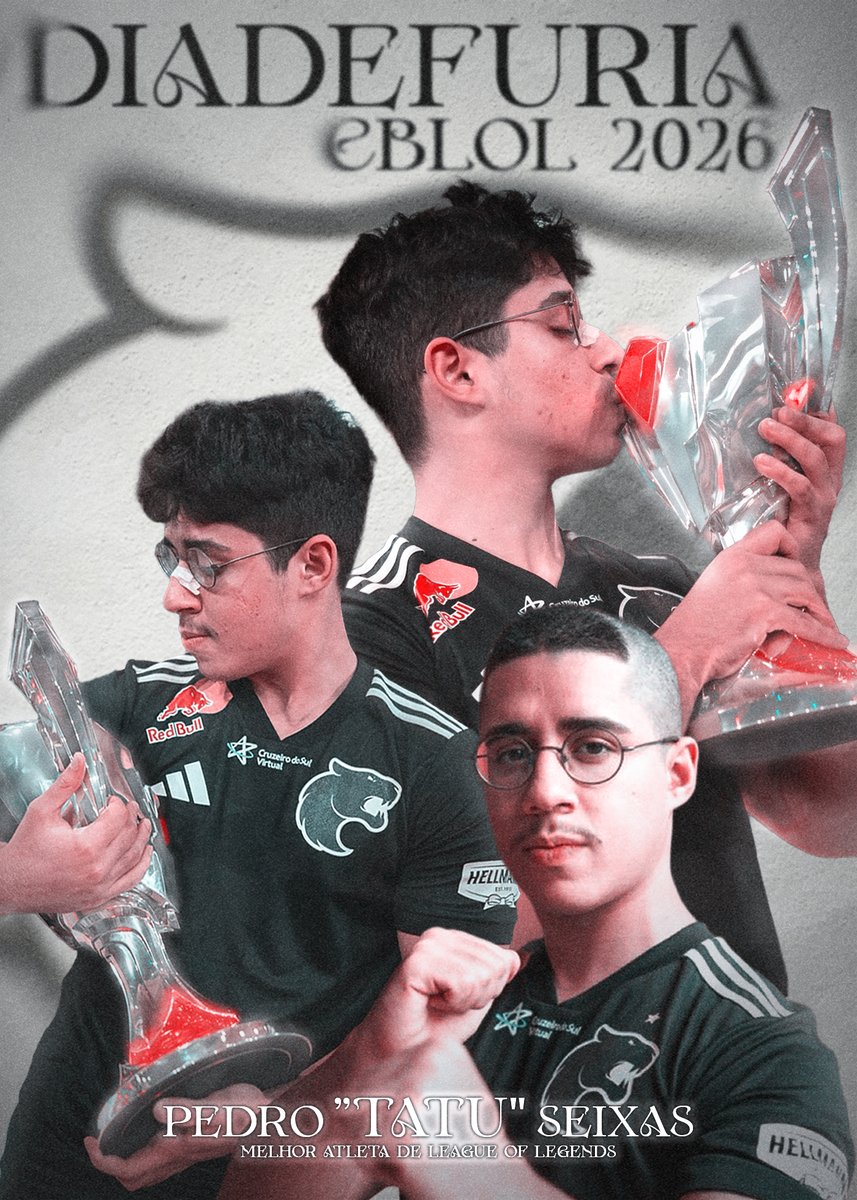 Primeira arte feita esse ano

Aproveitando que o #CBLOL está de volta, e a Furia LoL também. A primeira arte não podia ser diferente, nosso goatzinho <a href="/tatulol_/">FURIA Tatu</a>, o rei da selva brasileira e vencedor do prêmio "Melhor atleta de LoL".

Mais artes sairão em <a href="/ManicasFURIA/">Manicas</a>

#DIADEFURIA