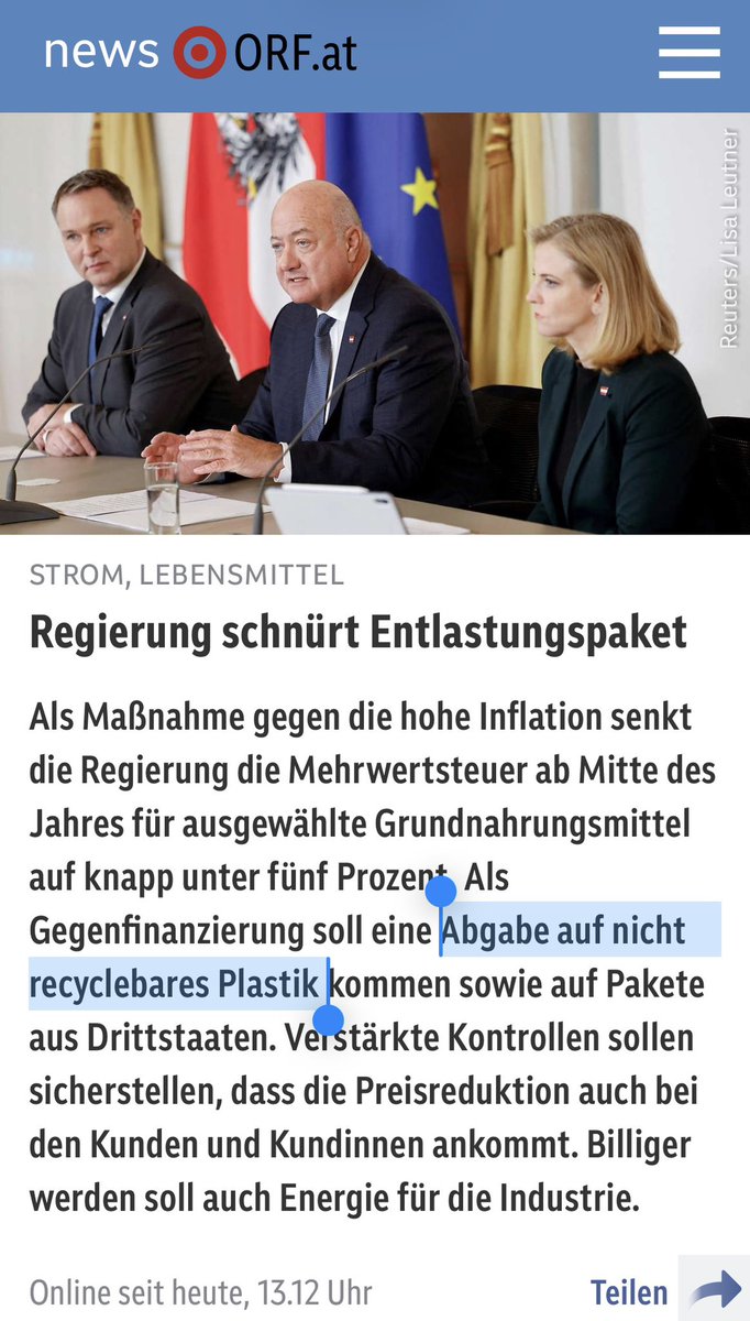 Je dümmer die Maßnahmen, desto höher die Zustimmung der Linken in meiner Timeline.

Umsatzsteuer auf aus hygienischen Gründen zwangsverpacktes Gemüse (zb Kartoffeln) sinkt, aber die Plastikverpackung kostet mehr als die USt.-Senkung bringt.

Linke applaudieren.

Schumanns