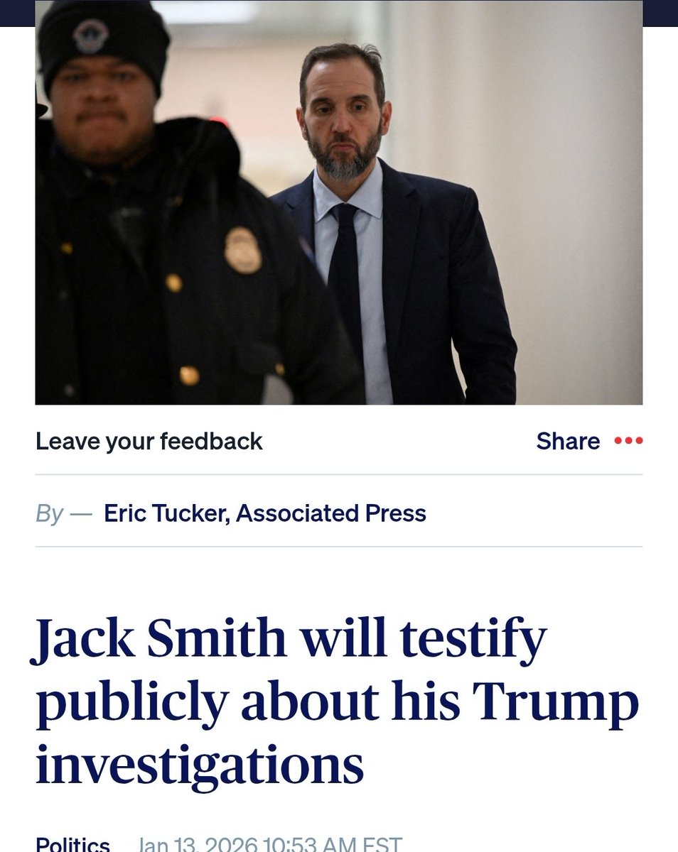 ann_neona's tweet image. 🚨🚨🚨

📢 Jack Smith is Testifying to the House Judiciary Committee Jan 22nd!

Bondi, Patel, Noem are ALL SCRAMBLING FOR trump!

TRUMP IS PANICKING!

#wtpBlueResists
#EpsteinTrumpCoverUp 
#ClassifiedDocs
#Jan6thInsurrection
👇
pbs.org/newshour/polit…