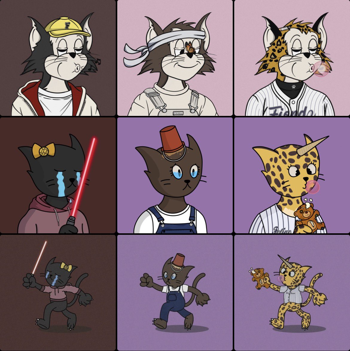 Fiendz IP is truly unmatched. 

3 forms of art in 1 NFT

Perfect for storytelling, creating merch, using the character in game/comics, music albums, ect. 

Each version tells its own story. And <a href="/FelineFiendz/">Fiendz</a> attracts any type of audience including kids.