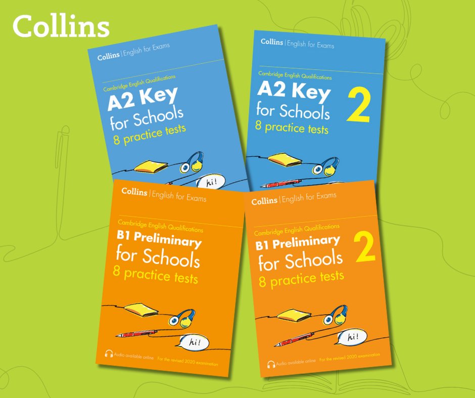 🌟 Help your students succeed with Collins Practice Tests for A2 Key and B1 Preliminary for Schools! Build their confidence with 8 complete practice tests in each book, alongside answer keys and model answers for the Speaking paper. 

collins.co.uk/collections/el…