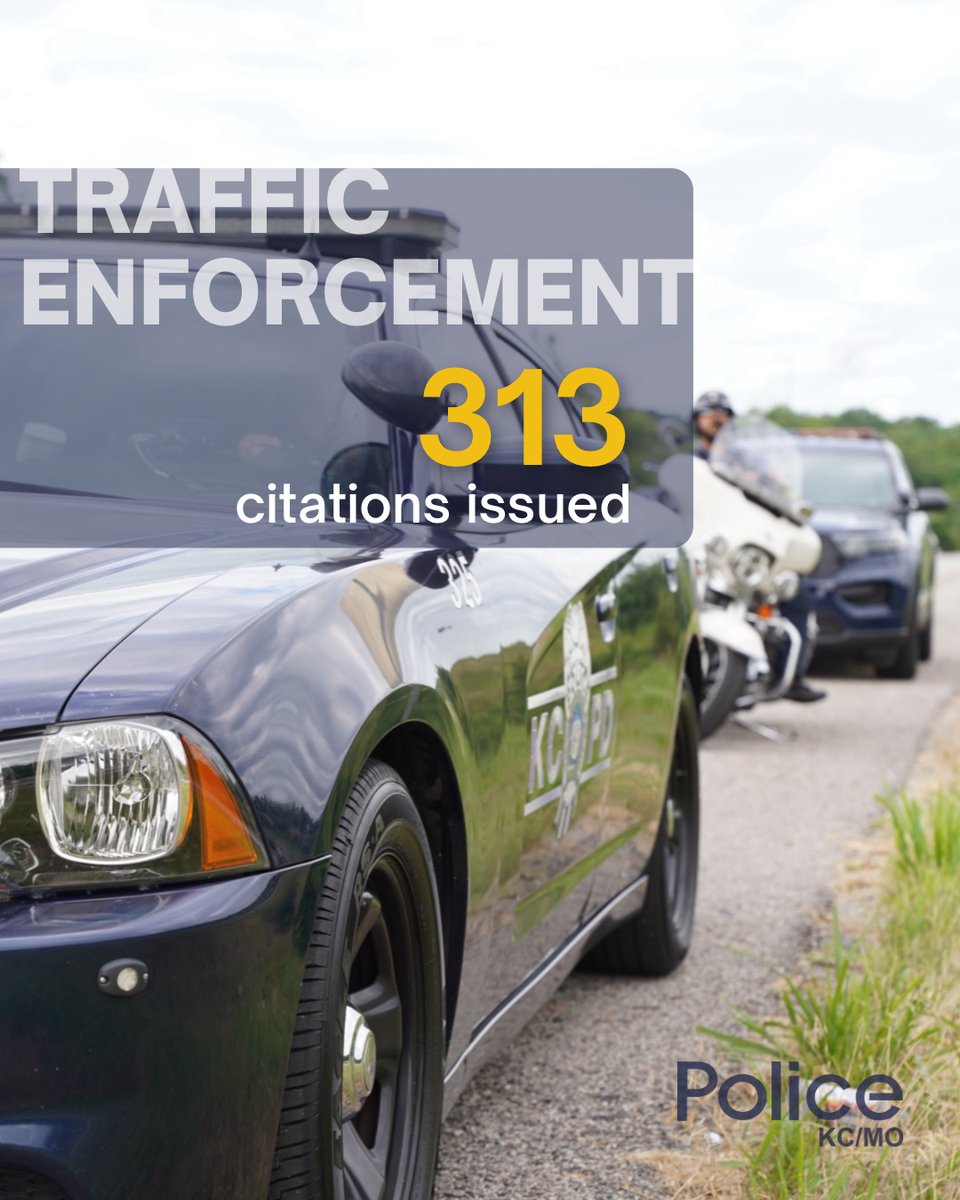 kcpolice's tweet image. In 2025, 68 people lost their lives in crashes on Kansas City’s roadways, many related to speeding &amp;amp; reckless driving.

Thus, officers from our Traffic Enforcement Unit issued 313 citations Tuesday focused on hazardous driving on 71 Hwy.

This type of enforcement will continue.