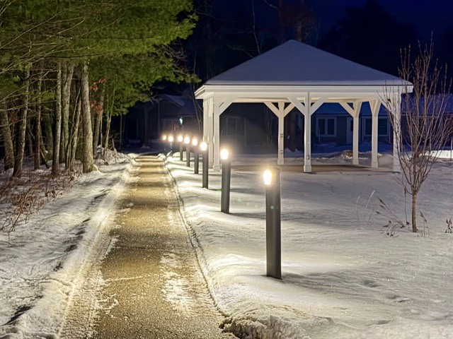 Check out our new Pavilion in Phase II at Heritage Heights! Jane Strablizky captured these photos. We'll be having a Ribbon Cutting Ceremony and name reveal soon. This is a great addition to the bluff area of our campus.
