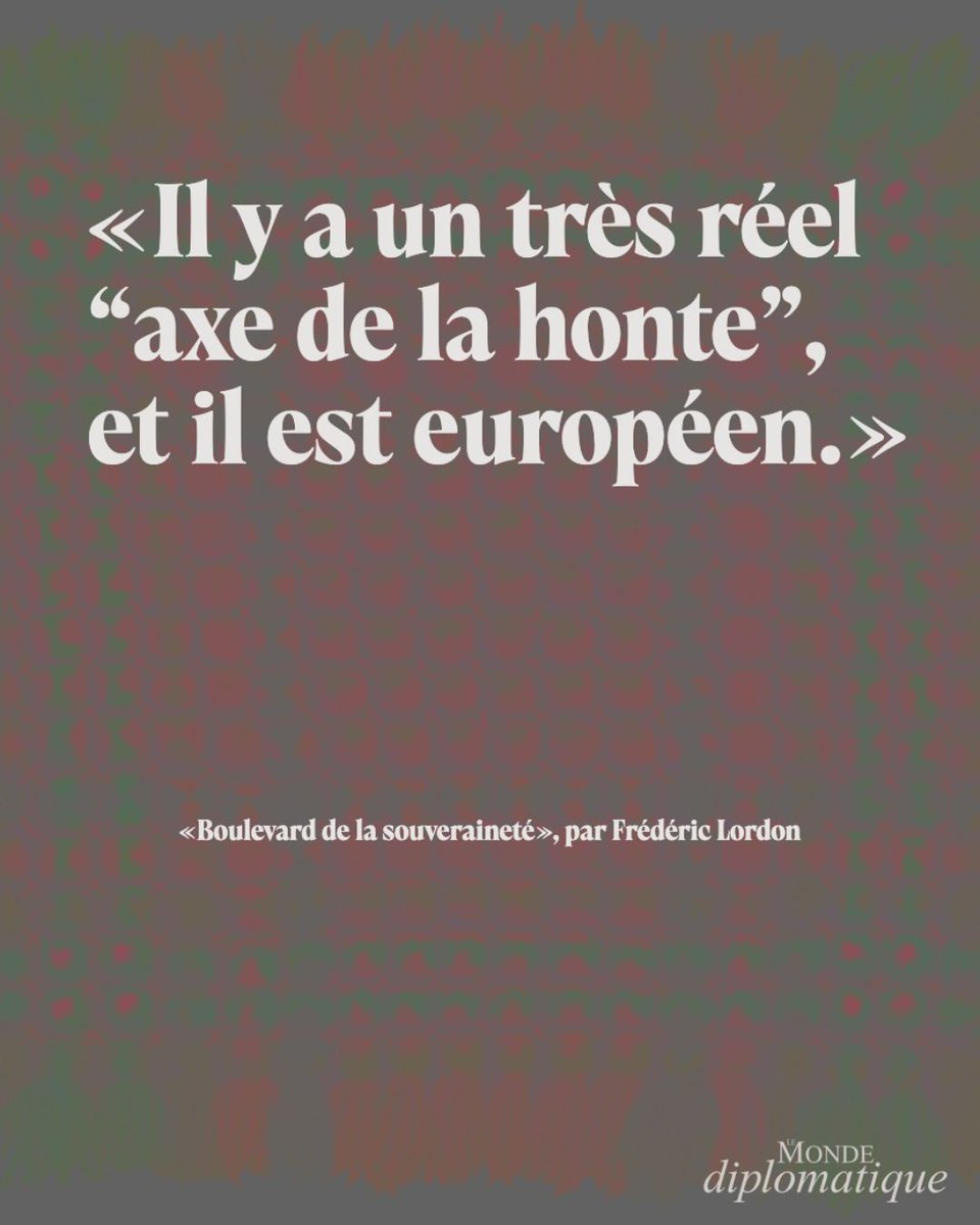 Dans son nouvel article de blog, Frédéric Lordon ne décrit pas une série de maladresses diplomatiques mais une séquence cohérente : l’installation assumée d’un rapport de vassalisation entre l’Europe et les États-Unis. 🧵 Fil en 5 points. ↓
