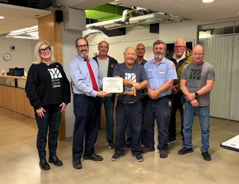 #Congratulations to Mike Green for his 47 years of service with our Brown County Library! Mike has been an excellent &amp; dedicated employee as a maintenance worker, all while displaying the utmost employee excellence! Everyone here thanks you for your #PublicService! #thankyou