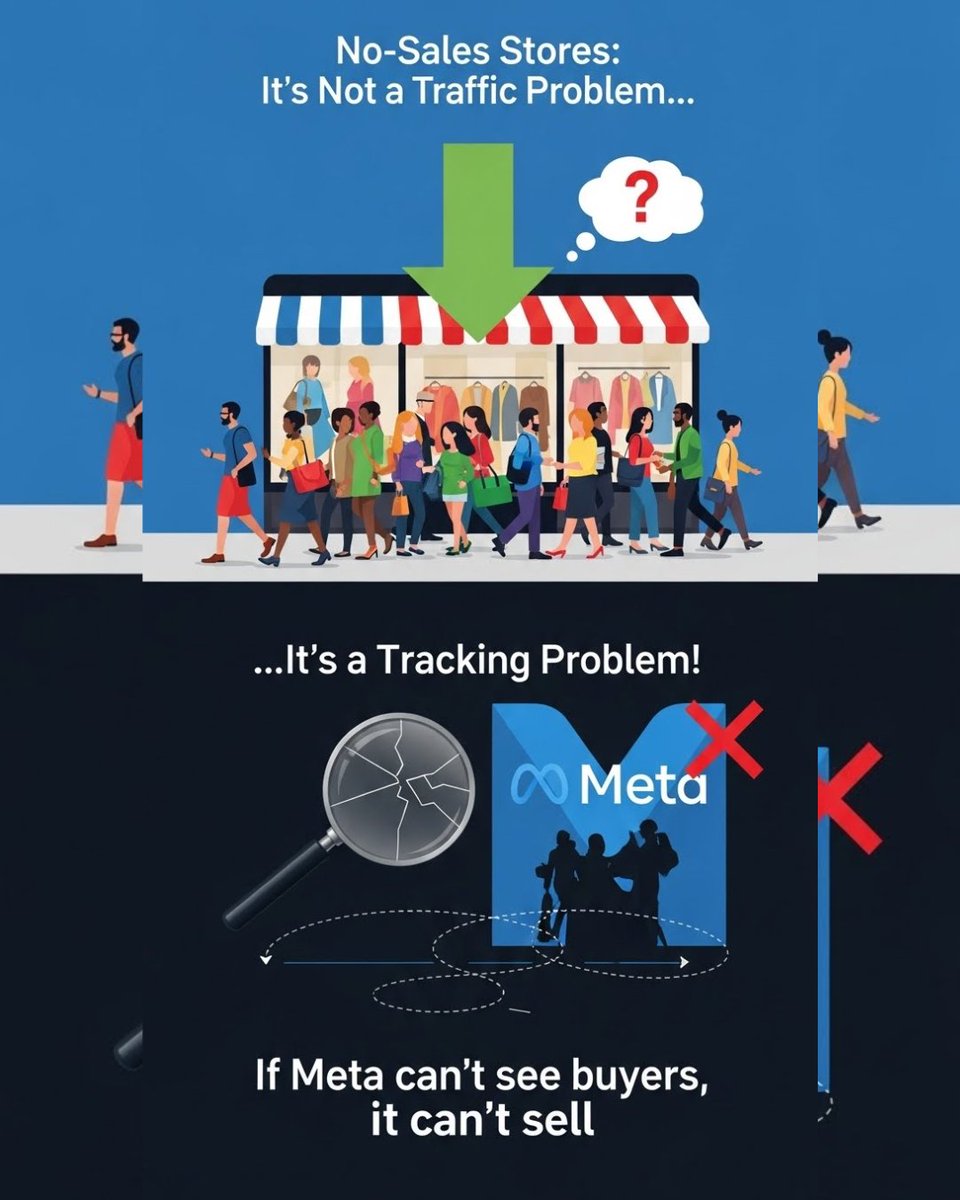arunroy9400's tweet image. You can spend more… test more… build new creatives…
but if your pixel is blind, Meta is guessing — not optimizing.
✔️ Lookalikes get sharper
✔️ Cost per purchase drops
✔️ Sales start coming in without extra ad spend

#EcommerceTips #ShopifyStore  #arunroy9400 #OnlineStoreTips