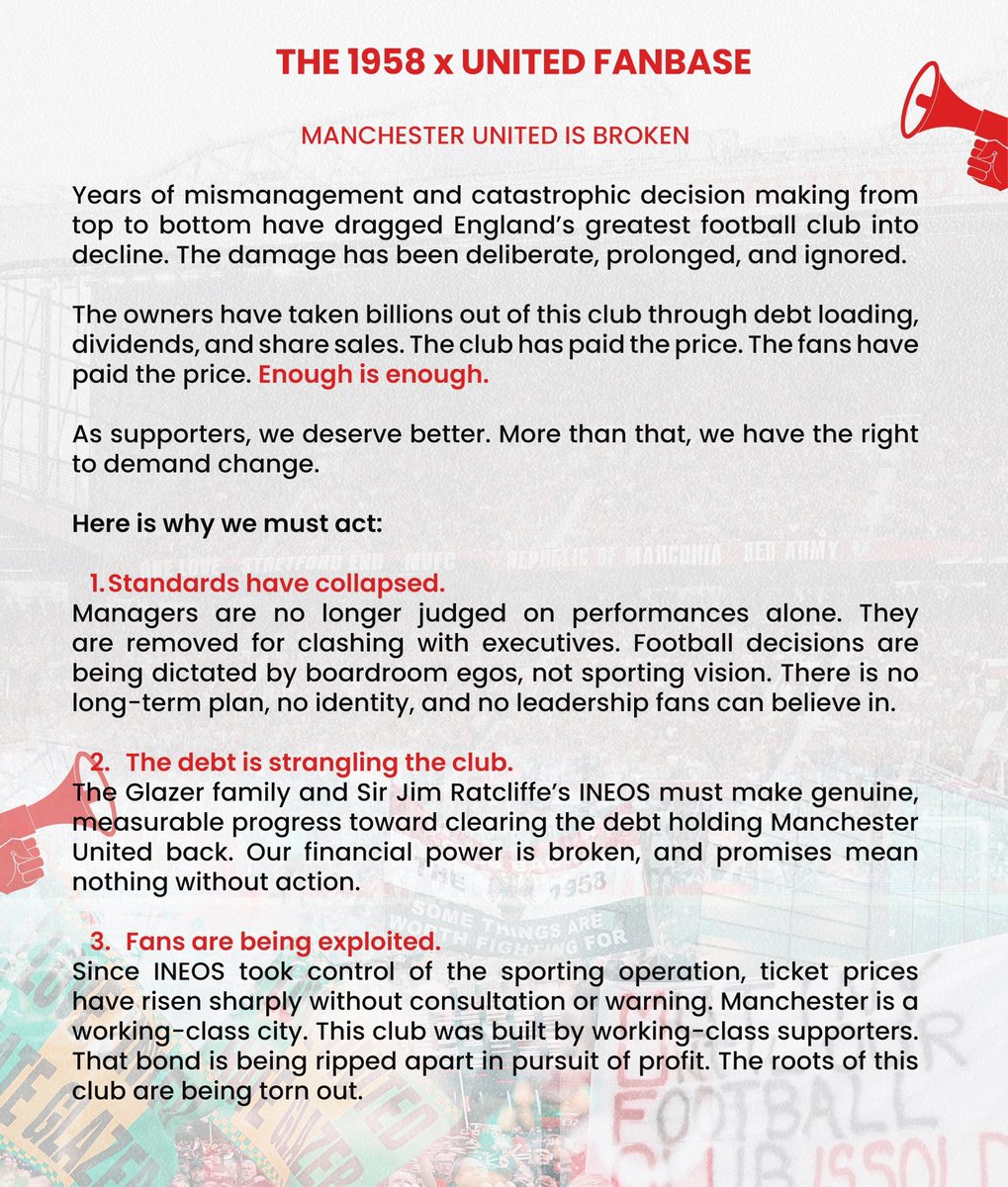 thumbaldinho's tweet photo. Enough is Enough,
Let’s Take back our football club.
INEOS AND GLAZERS OUT🔰 https://t.co/kE5nczzOjo