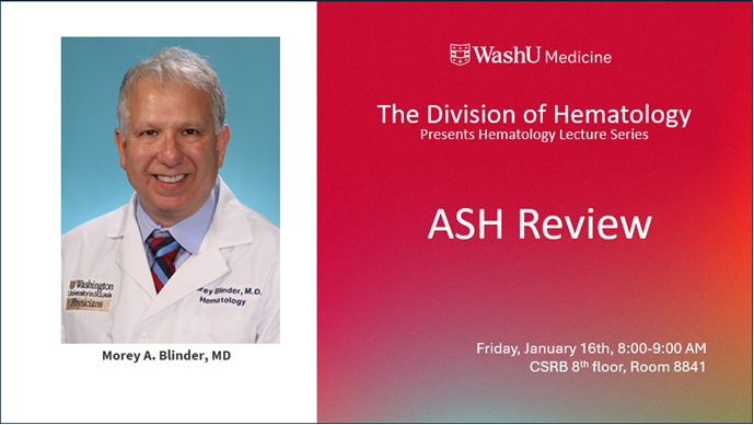 WashU Medicine Division of Hematology tweet media