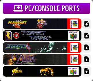 DefaultDNB's tweet image. Added a PC/Console Ports panel with links to repo and latest downloads:

#ReCollect64 #n64